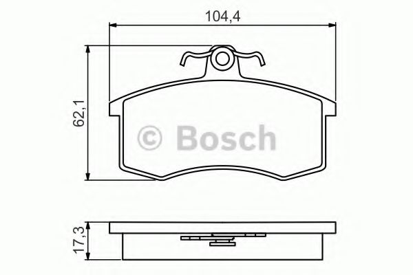 0986495214 BOSCH колодки торм.пер.