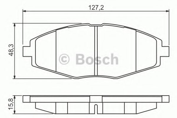 0986495224 BOSCH ТОРМОЗНЫЕ КОЛОДКИ 