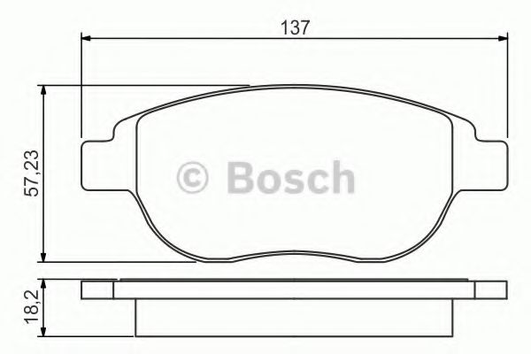 0986495225 BOSCH ТОРМОЗНЫЕ КОЛОДКИ 