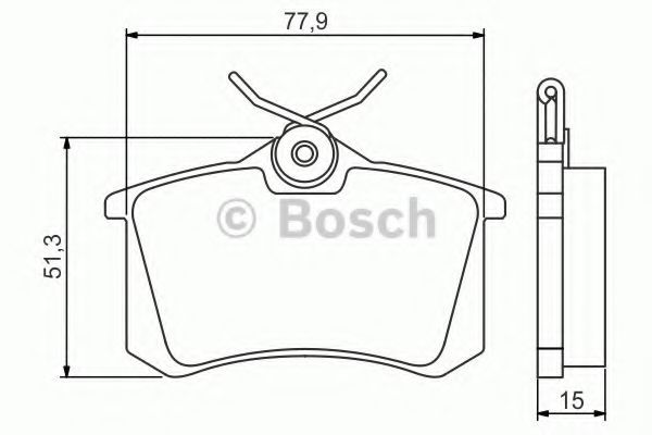 0986495226 BOSCH ТОРМОЗНЫЕ КОЛОДКИ 