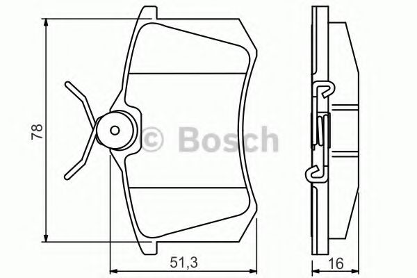 0986495231 BOSCH ТОРМОЗНЫЕ КОЛОДКИ