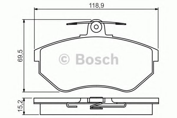 0986495246 BOSCH колодки торм.пер.