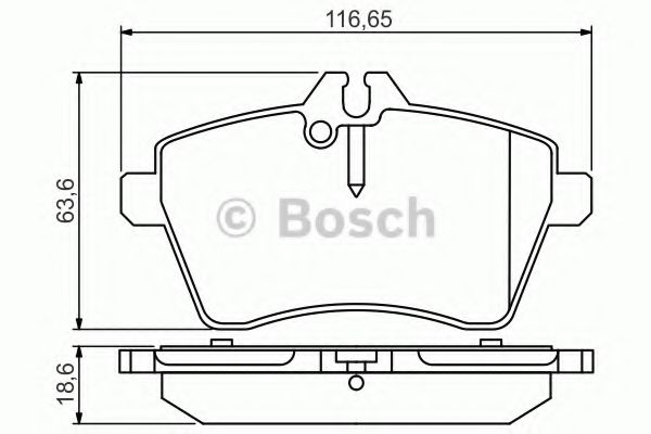 0986495273 BOSCH ТОРМОЗНЫЕ КОЛОДКИ