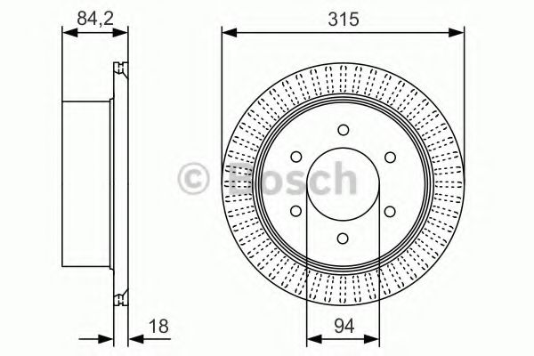 0986479C32 BOSCH Тормозной диск