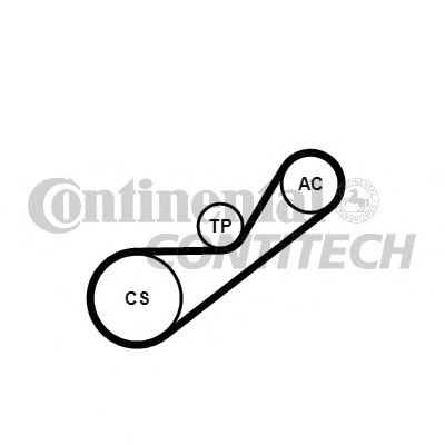 4PK925K1 CONTITECH Ремень ручейковый 4PK925 комплект