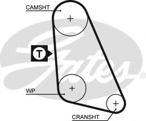 5135 GATES ремень грм (107 x 20)