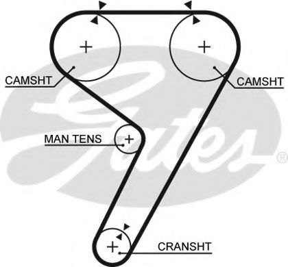 5304 GATES Ремень ГРМ 139 x 18