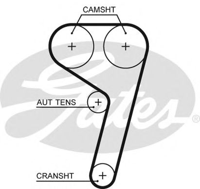 5669XS GATES Ремень ГРМ 5669XS