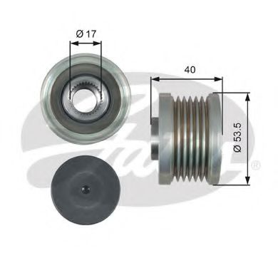 OAP7179 GATES Муфта свободного хода nissan qashqaitiidax-trail 1.82.0