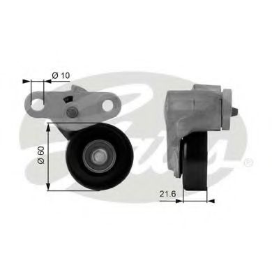 T38159 GATES Ролик приводного ремня chevrole tahoe 4.8-5.3 v8 99