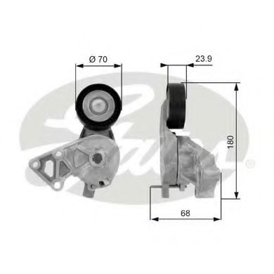 T38307 GATES Ролик AUDI/VW 1.9TDI 00-05