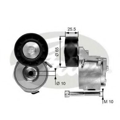 T39017 GATES Натяжитель ремня приводного FIAT DOBLOOPEL ASTRAVECTRAZAFIRA 1.6D1.9D2.D