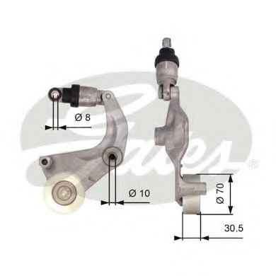 T39110 GATES Натяжитель ремня приводного 