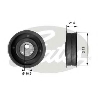 T41079 GATES ролик натяжитель ГРМ VAG 1.6-2.0L