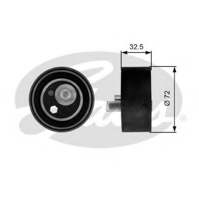 T41082 GATES Ролик ремня ГРМ AUDI A4A6A8VW PASSAT B5 2.4-2.8 натяжной