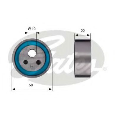 T41154 GATES ролик ремня грм renault cliomeganekangoo 1.2-1.6