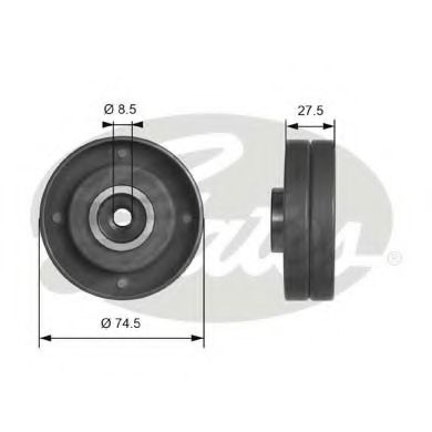 T41174 GATES ролик ремня грм vag 1.9-2.5d 78-06