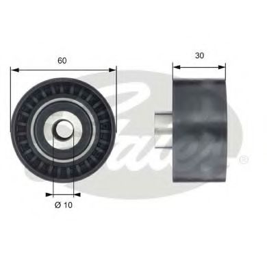 T42199 GATES Ролик РЕМНЯ ГРМ FORD FOCUS/MONDEO/PEUGEOT BOXER/FIAT DUCATO