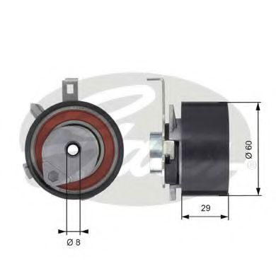 T43115 GATES Натяжной ролик ГРМ T43115 (7784-2194)