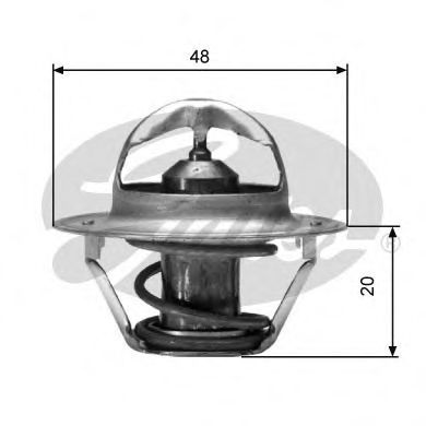 TH00391G2 GATES Термостат VW POLO 1.-1.3 83-94