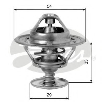 TH12988G1 GATES Термостат SAAB 9-3 2. T 98-3 2-