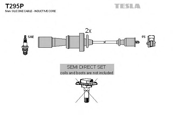 T295P TESLA ДУБЛ. проводы высоковольтные