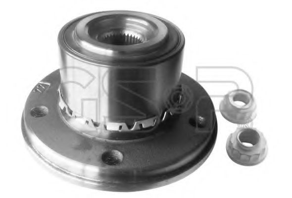 9338001K GSP ступица с подшипником vw touaregt5 03-05 перзад. -7l4-035000