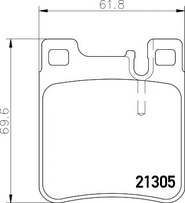 2130501 TEXTAR Колодки дисковые зад. MB W202/208/210