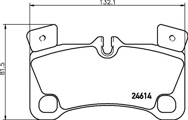 2461401 TEXTAR Колодки тормозные AUDI Q7 3.0-6.0TD/PORSC CAYENNE 02-/VW TOUAREG 02-