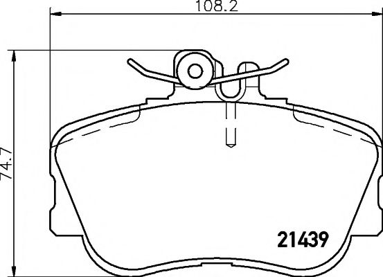 2143905 TEXTAR Колодки торм.пер./дат.MB W202 C180-C280 93-