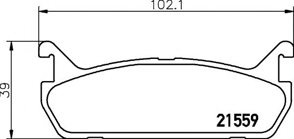 2155901 TEXTAR Колодки торм.зад. da 323 (BG), Suzuki Baleno