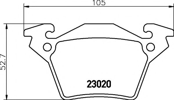 2302001 TEXTAR Колодки тормозные