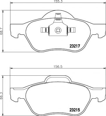 2321502 TEXTAR колодки торм.