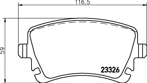 2332603 TEXTAR колодки торм. vw phaeton задние к-т