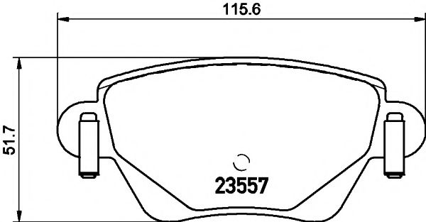 2355702 TEXTAR колодки зад ford mondeo iii jaguar x-type