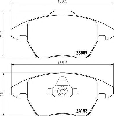 2358901 TEXTAR Колодки тормозные передние