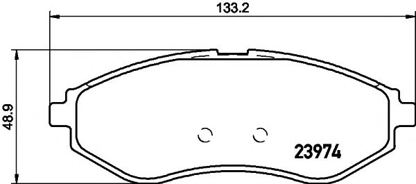 2397401 TEXTAR Колодки торм.пер. CHEVROLET Aveo 1.21.4 36, DAEWOO Kalos 1.21.4 92