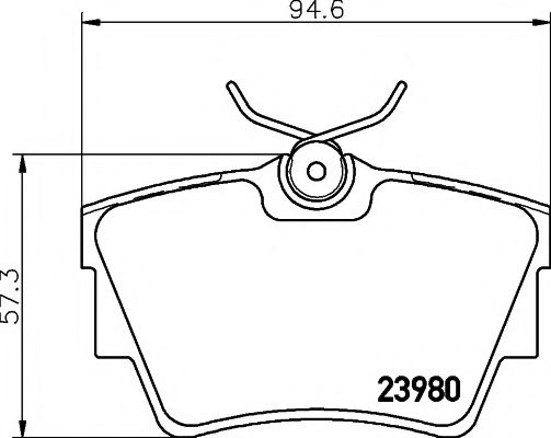 2398001 TEXTAR колодки торм. opelrenaultnissan vivarotraficprimastar задние к-т