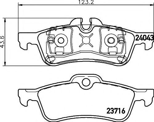 2404301 TEXTAR Тормозные колодки mini one/cooper/s