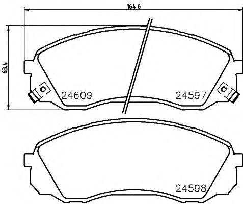 2459701 TEXTAR Колодки торм.пер