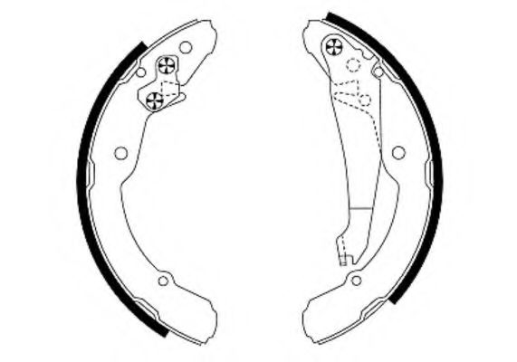 91052400 TEXTAR Колодки торм.бараб. VW Caddy, Skoda Octavia, Seat