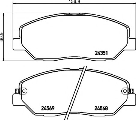 2435101 TEXTAR Колодки дисковые п.