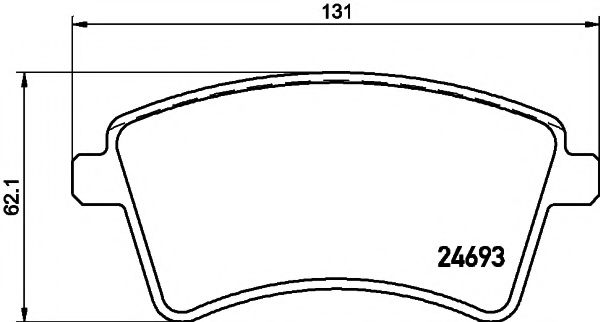 2469301 TEXTAR колодки торм. renault kangoo 08- перед. к-т