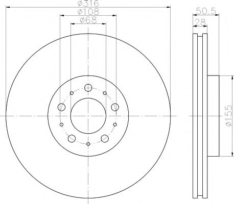 92126603 TEXTAR brake disk