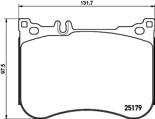 2517903 TEXTAR Колодки мерседес