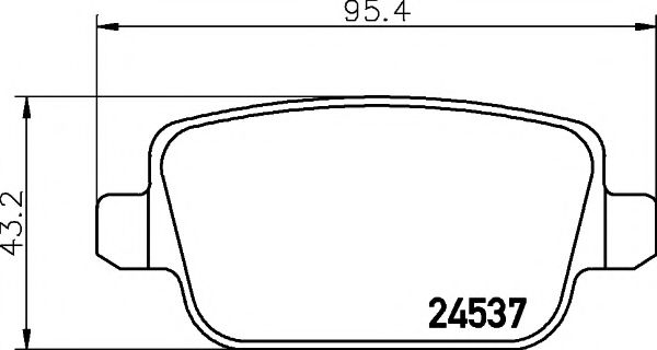 2453702 TEXTAR Колодки торм.задLandrover Freelander 2(FA_)3.2 6-