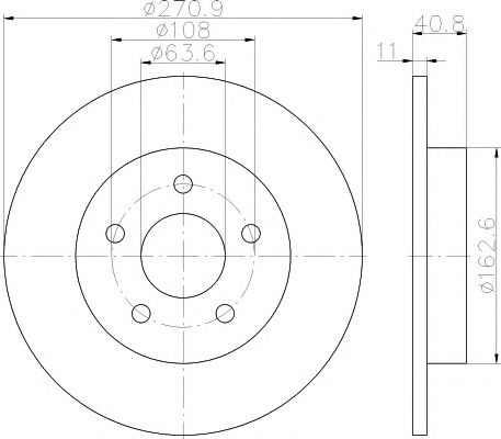 92239003 TEXTAR ДИСК ТОРМ. FORD FOCUS III 11-12