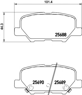 2568801 TEXTAR К-т дисков. тормоз. колодок