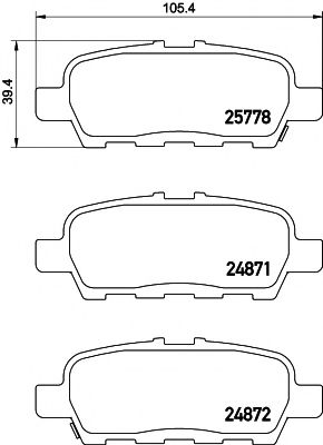 2577801 TEXTAR Колодки тормозные дисковые