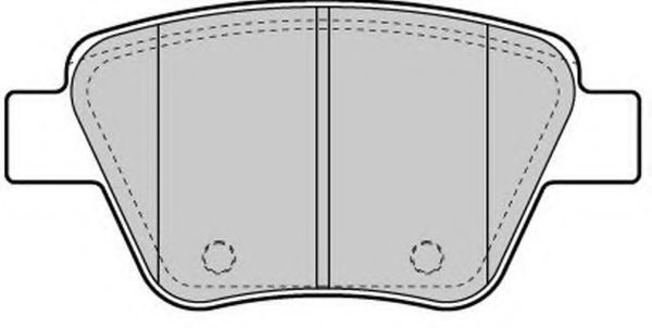 FBP1663 FREMAX колодки торм.зад.